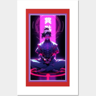 Anime Hero Power Meditation | Quality Anime Artwork | Anime Power Energy Meditation |  Manga Anime Art Posters and Art